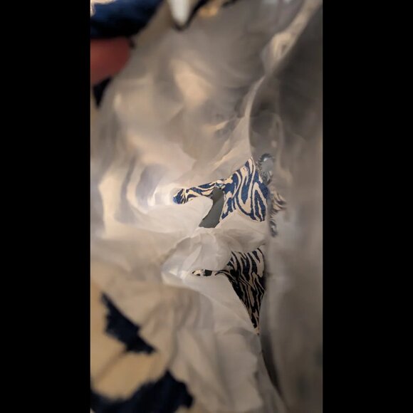 Square Neck Solid Crop Tank Top With High Rise Abstract Knotted Wide Leg Trouser - Picture 4 of 4